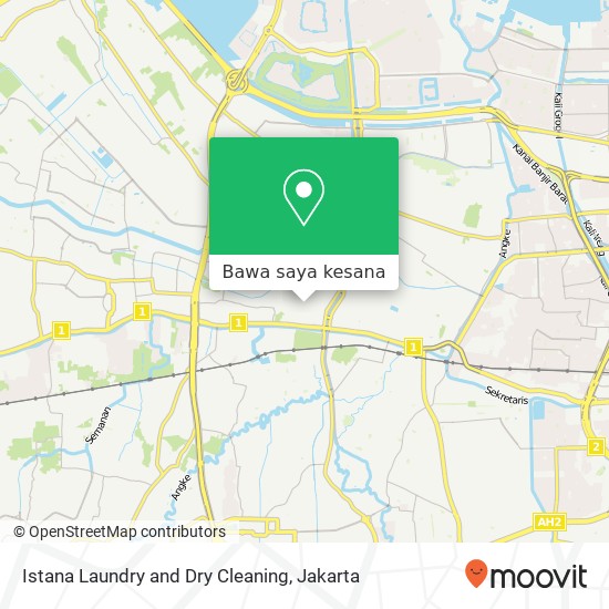 Peta Istana Laundry and Dry Cleaning