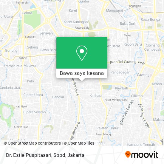 Peta Dr. Estie Puspitasari, Sppd
