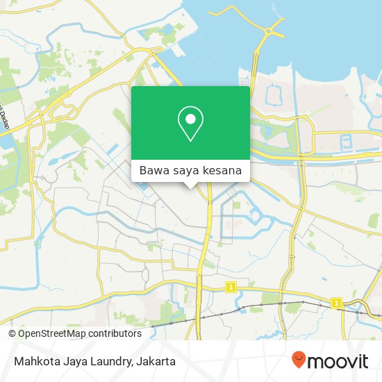 Peta Mahkota Jaya Laundry, Jalan Jaya 25 Cengkareng