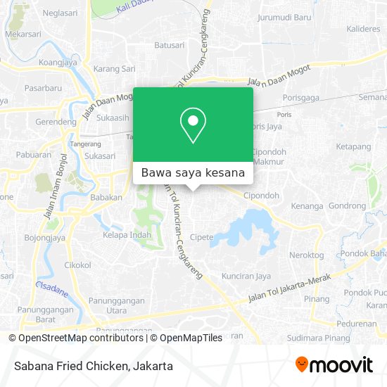 Peta Sabana Fried Chicken