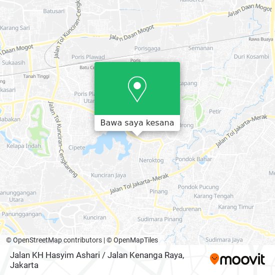 Peta Jalan KH Hasyim Ashari / Jalan Kenanga Raya