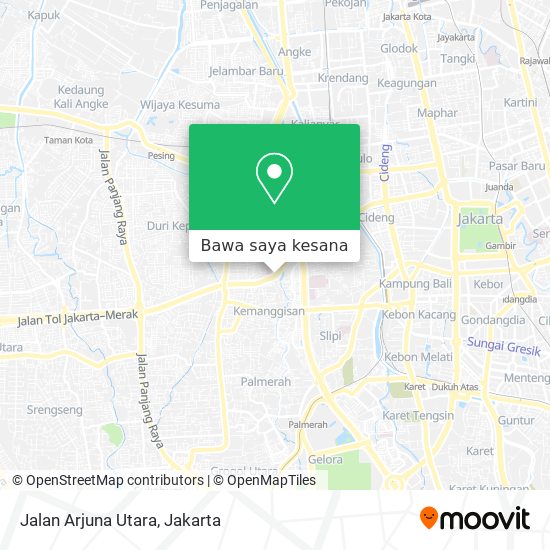 Peta Jalan Arjuna Utara