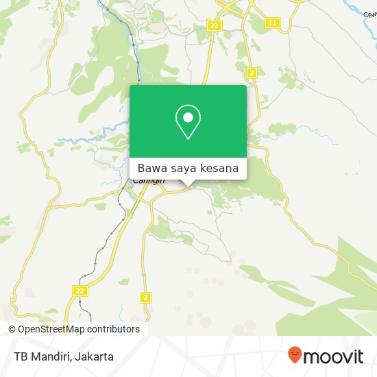 Peta TB Mandiri, Jalan Raya Bogor Sukabumi