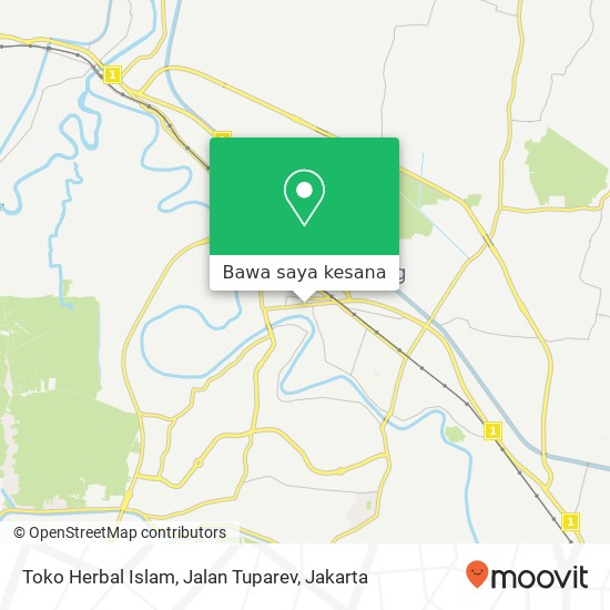 Peta Toko Herbal Islam, Jalan Tuparev