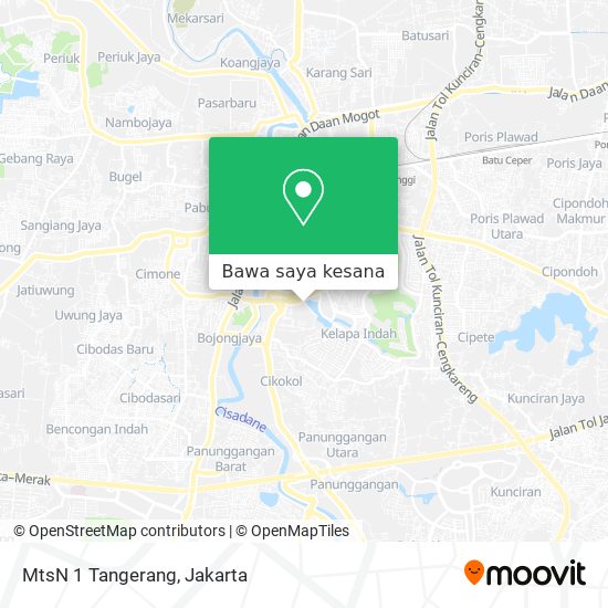 Peta MtsN 1 Tangerang