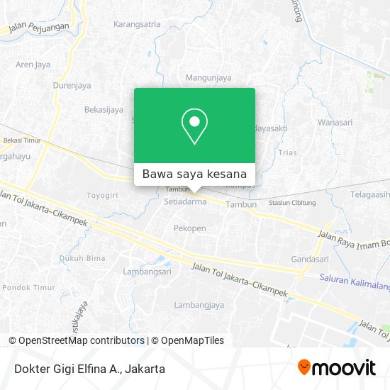 Peta Dokter Gigi Elfina A.