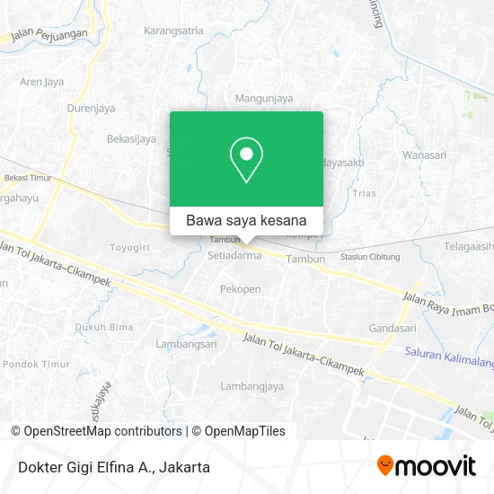 Peta Dokter Gigi Elfina A.