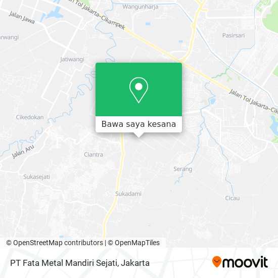 Peta PT Fata Metal Mandiri Sejati