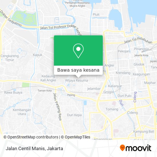 Peta Jalan Centil Manis