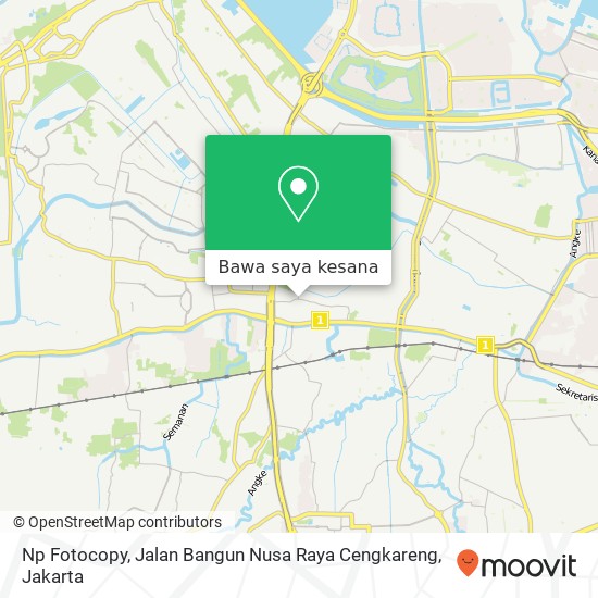 Peta Np Fotocopy, Jalan Bangun Nusa Raya Cengkareng