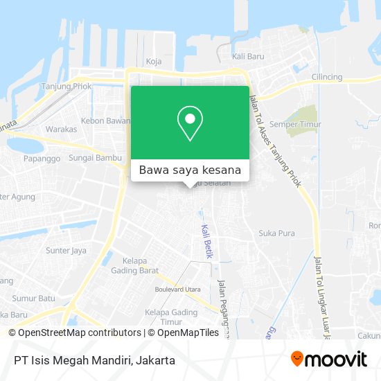 Peta PT Isis Megah Mandiri