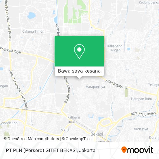 Peta PT PLN (Persero) GITET BEKASI