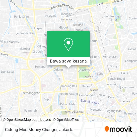 Peta Cideng Mas Money Changer