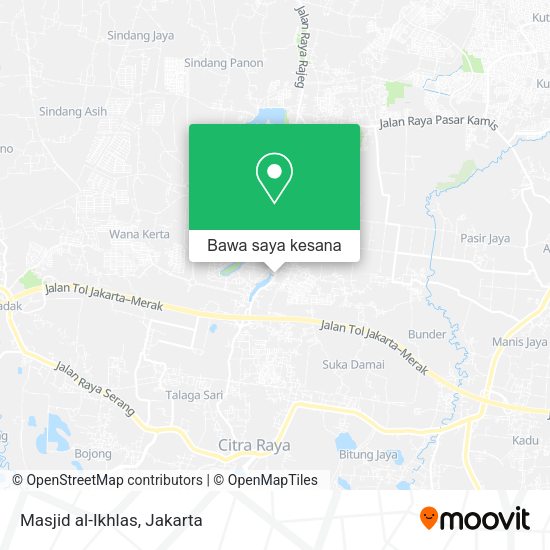 Peta Masjid al-Ikhlas, Jalan Raya Pasar Kemis