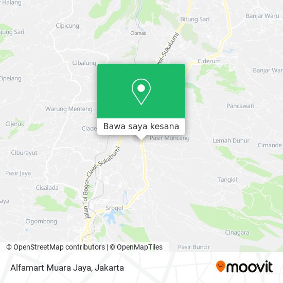 Peta Alfamart Muara Jaya