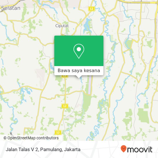 Peta Jalan Talas V 2, Pamulang