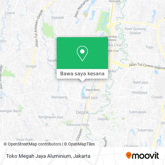 Peta Toko Megah Jaya Aluminium