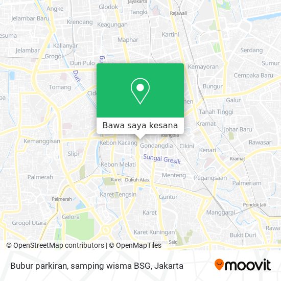 Peta Bubur parkiran, samping wisma BSG