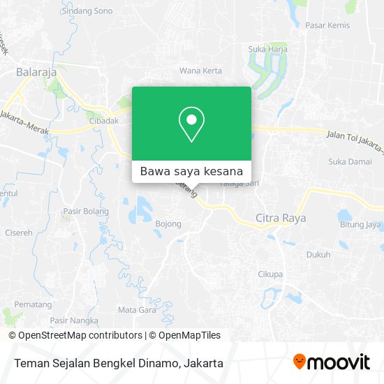 Peta Teman Sejalan Bengkel Dinamo