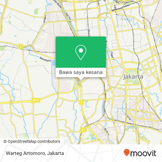 Peta Warteg Artomoro, Gelong Utara