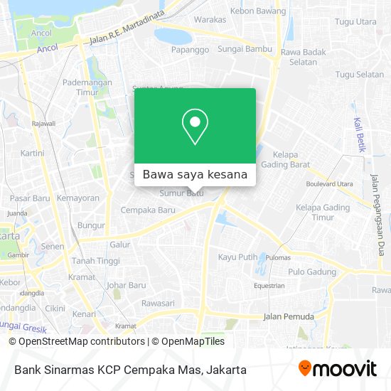 Peta Bank Sinarmas KCP Cempaka Mas