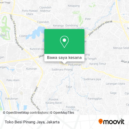 Peta Toko Besi Pinang Jaya