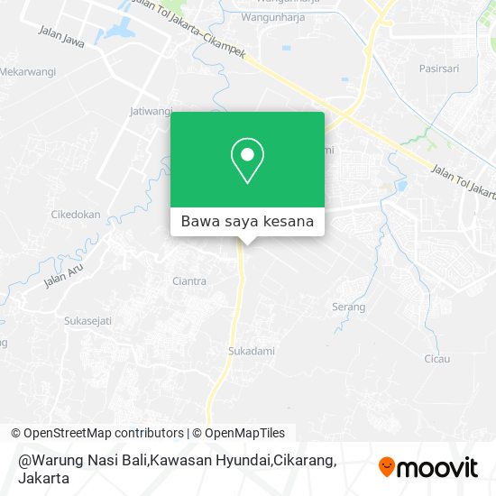 Peta @Warung Nasi Bali,Kawasan Hyundai,Cikarang