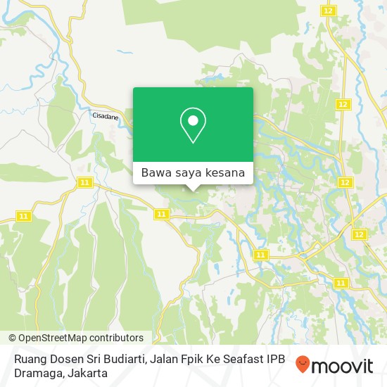 Peta Ruang Dosen Sri Budiarti, Jalan Fpik Ke Seafast IPB Dramaga