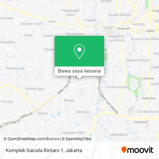 Peta Komplek Garuda Bintaro 1
