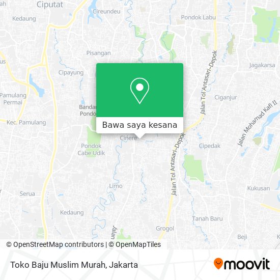 Peta Toko Baju Muslim Murah