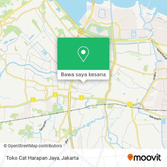 Peta Toko Cat Harapan Jaya