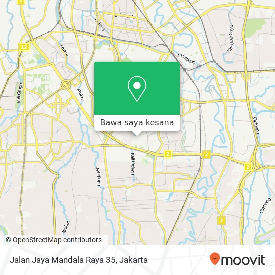 Peta Jalan Jaya Mandala Raya 35, Tebet