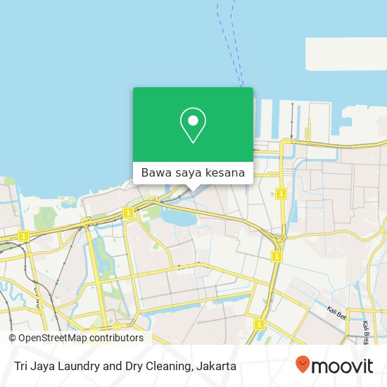 Peta Tri Jaya Laundry and Dry Cleaning, Jalan Kampung Bahari 4 Tanjung Priok