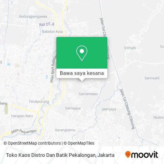 Peta Toko Kaos Distro Dan Batik Pekalongan