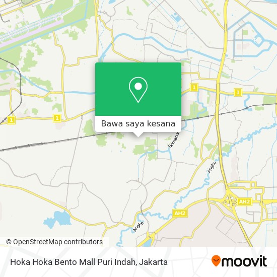 Peta Hoka Hoka Bento Mall Puri Indah