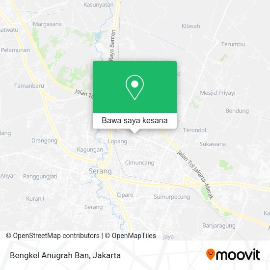 Peta Bengkel Anugrah Ban, Jalan Ayip Usman