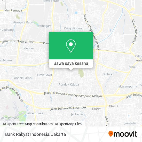 Peta Bank Rakyat Indonesia