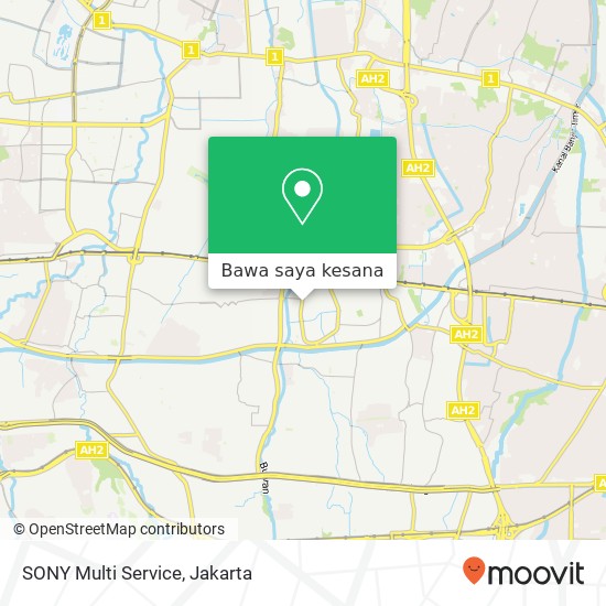 Peta SONY Multi Service, Jalan Delima Duren Sawit
