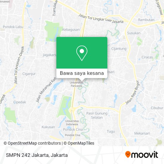 Peta SMPN 242 Jakarta
