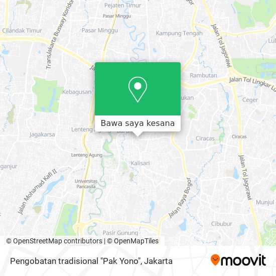 Peta Pengobatan tradisional "Pak Yono"