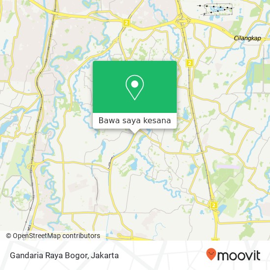 Peta Gandaria Raya Bogor, Pasar Rebo