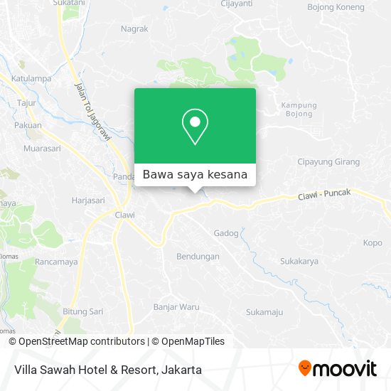 Peta Villa Sawah Hotel & Resort