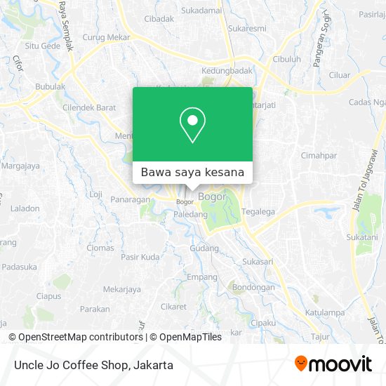 Peta Uncle Jo Coffee Shop