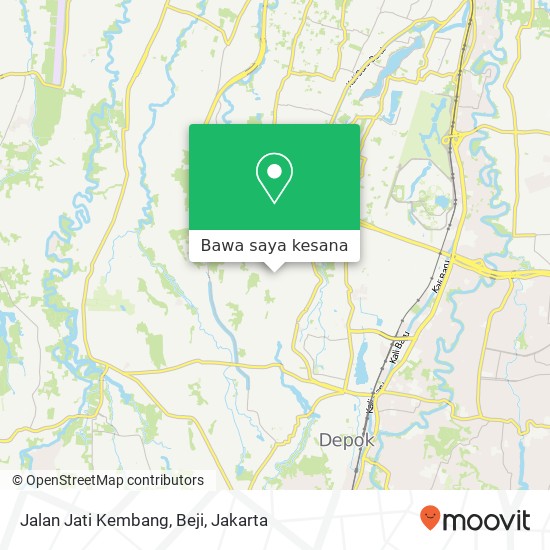 Peta Jalan Jati Kembang, Beji