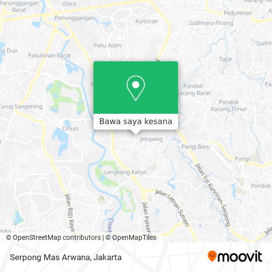 Peta Serpong Mas Arwana