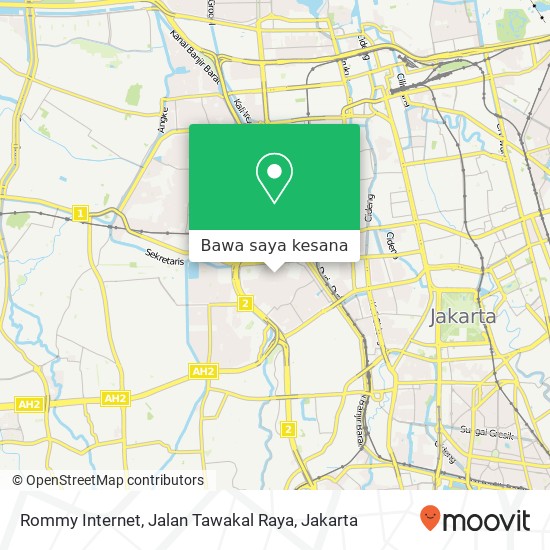 Peta Rommy Internet, Jalan Tawakal Raya