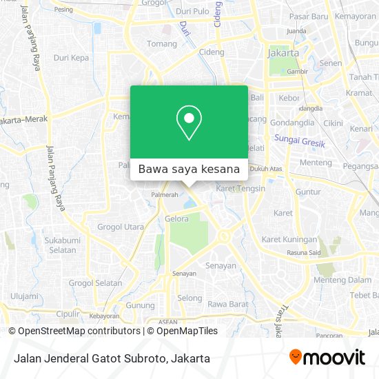 Peta Jalan Jenderal Gatot Subroto