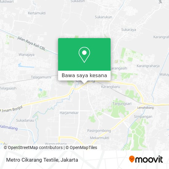 Peta Metro Cikarang Textile