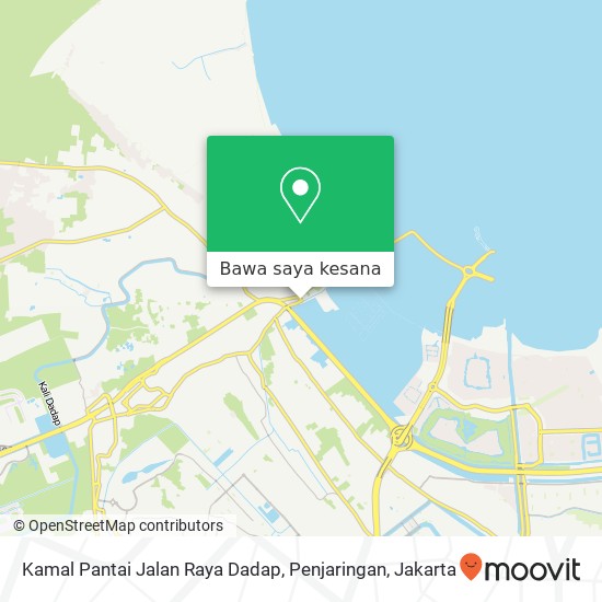 Peta Kamal Pantai Jalan Raya Dadap, Penjaringan