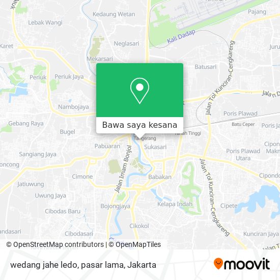 Peta wedang jahe ledo, pasar lama